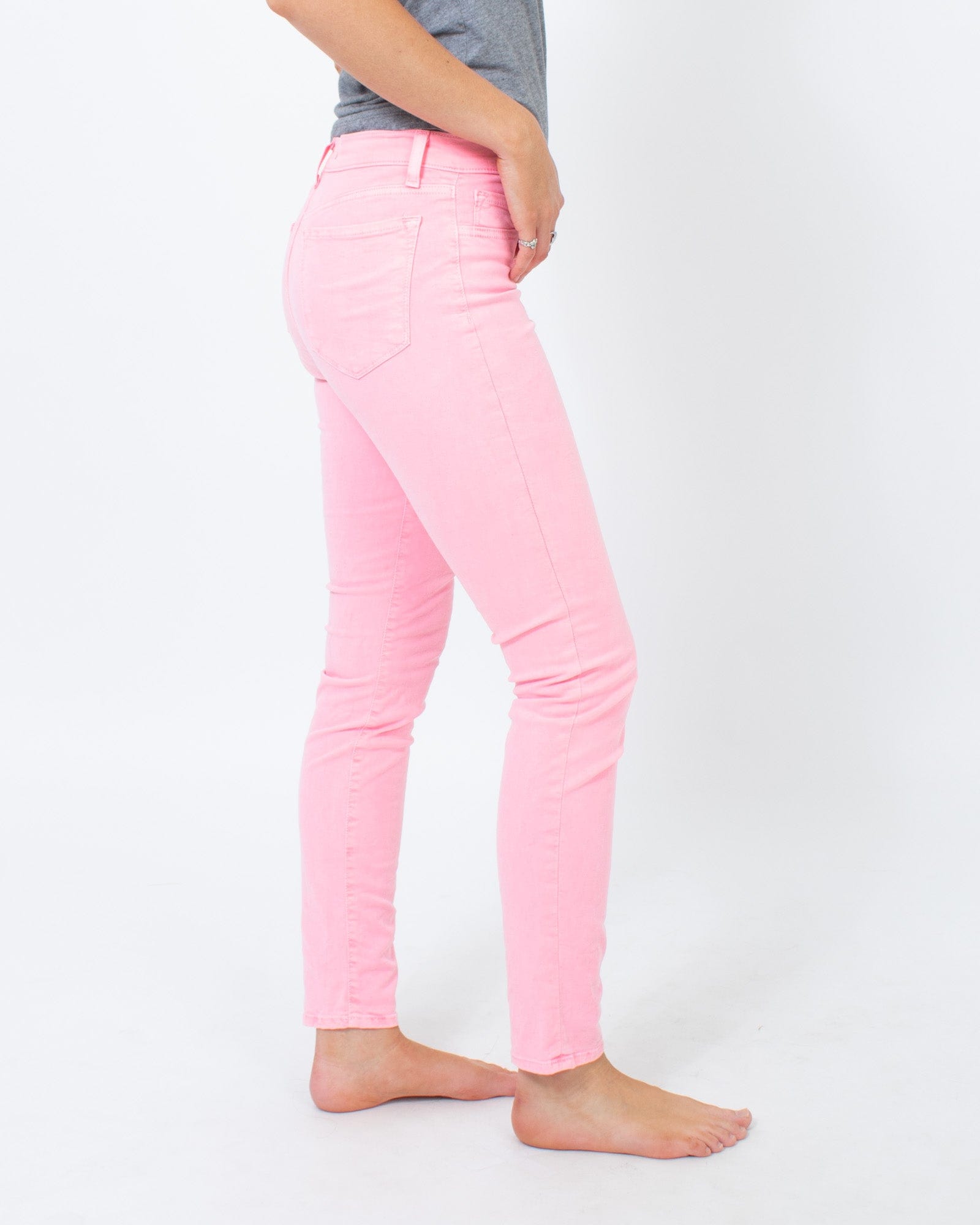 Neon Pink Skinny Leg Jeans - The Revury