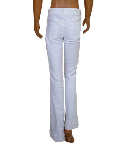 J Brand Clothing XS | US 24 "Love Story" White Flared Jeans