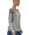 J.McLaughlin Clothing Large Striped Long Sleeve Sweater
