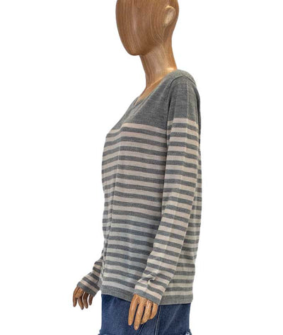 J.McLaughlin Clothing Large Striped Long Sleeve Sweater
