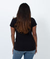 James Jeans Clothing Medium Black Casual Tee