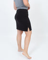 James Perse Clothing Large Black Drawstring Mini Skirt