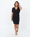 James Perse Clothing Large Ruched Midi Dress