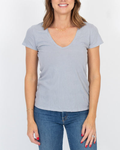 James Perse Clothing Medium Basic Grey Tee