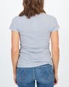 James Perse Clothing Medium Basic Grey Tee