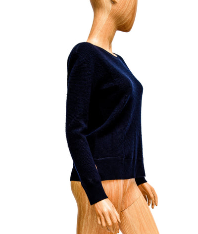 James Perse Clothing Medium Cashmere Waffle Knit Sweater