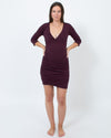 James Perse Clothing Medium | US 6 V-Neck Overlap Dress