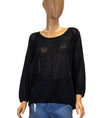 James Perse Clothing Small | US 4 Open Knit Sweater