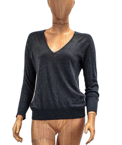 James Perse Clothing Small V-Neck Knit Sweater