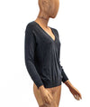 James Perse Clothing Small V-Neck Knit Sweater