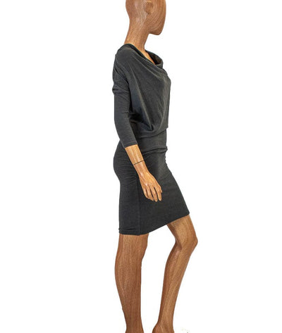 James Perse Clothing XS Cowl Neck Knee Length Dress