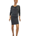James Perse Clothing XS Cowl Neck Knee Length Dress