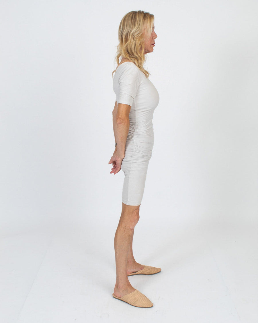 James Perse Clothing XS | US 0 Ruched V-Neck Dress