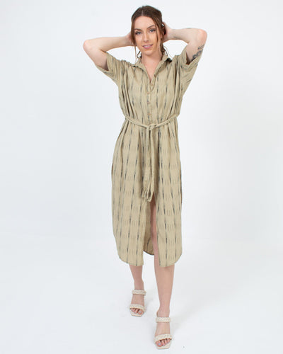 Jen's Pirate Booty Clothing XS Button Down Maxi Dress