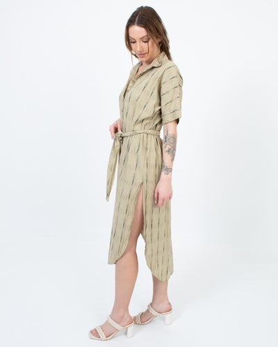 Jen's Pirate Booty Clothing XS Button Down Maxi Dress