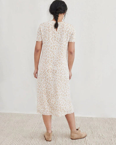 Jenni Kayne Clothing Medium Short Sleeve "Leopard Midi Dress"