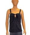 Jenni Kayne Clothing XS Black Keyhole Tank