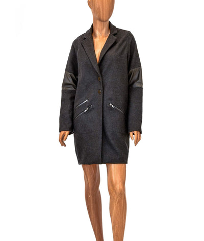 JET John Eshaya Clothing Small | Petite Wool Peacoat