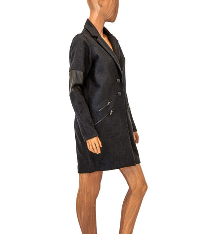 JET John Eshaya Clothing Small | Petite Wool Peacoat