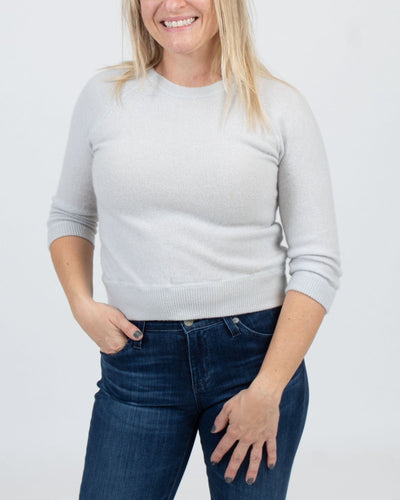 Jill Roberts Clothing XS "3/4 Sleeve Raglan Crew" Cashmere Sweater