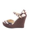 Jimmy Choo Shoes Large | US 11 I IT 41 Printed Ankle Strap Wedges