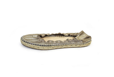 Jimmy Choo Shoes Medium | US 8 I IT 38 Metallic Espadrille Flats