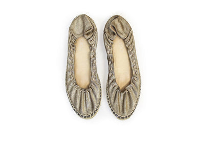 Jimmy Choo Shoes Medium | US 8 I IT 38 Metallic Espadrille Flats
