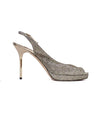 Jimmy Choo Shoes Small | US 7.5 I IT 37.5 Sparkle Peep-Toe Slingback Heels