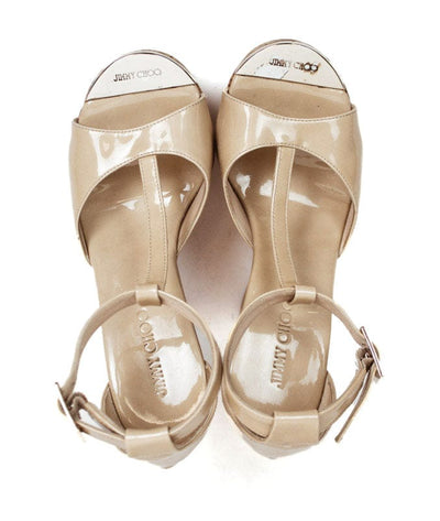 Jimmy Choo Shoes XS | US 5 I IT 35 Tan Patent Leather Wedges