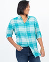 Joe's Jeans Clothing Small Plaid Button Down