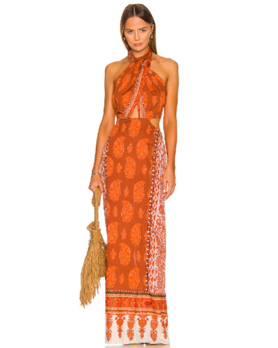 Johanna Ortiz Clothing Medium | 6 "Old Indian Sun" Maxi Dress