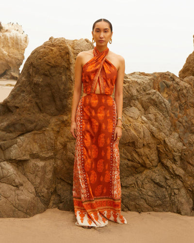 Johanna Ortiz Clothing Medium | 6 "Old Indian Sun" Maxi Dress