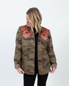 Johnny Was Clothing Small Camo Embroidered Jacket