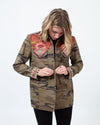 Johnny Was Clothing Small Camo Embroidered Jacket