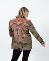 Johnny Was Clothing Small Camo Embroidered Jacket