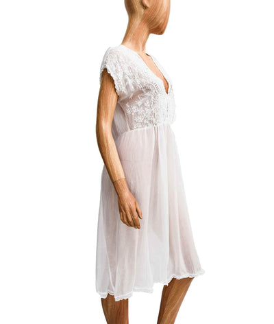 Johnny Was Clothing Small Sheer Embroidered Summer Dress