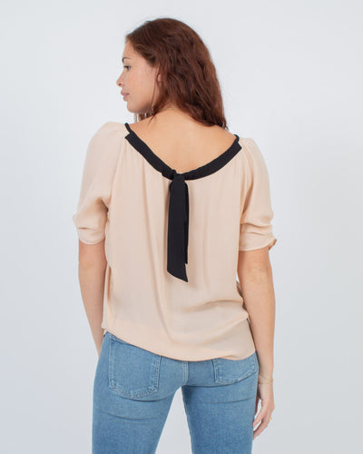 Joie Clothing Large Tie Accent Blouse