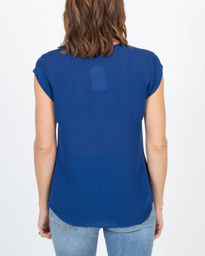 Joie Clothing Medium Blue Silk Top