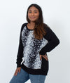 Joie Clothing Medium Printed Silk Sweater