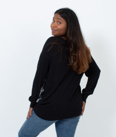 Joie Clothing Medium Printed Silk Sweater