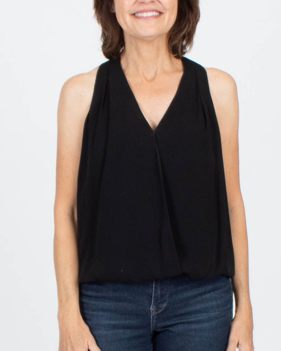 Joie Clothing Small Black V Neck Silk Tank