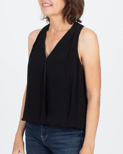 Joie Clothing Small Black V Neck Silk Tank