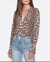 Joie Clothing Small Leopard Print Blouse