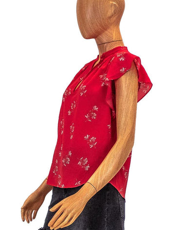 Joie Clothing Small Marlina Poppy Blouse