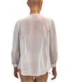 Joie Clothing Small Pleated Silk Button Down