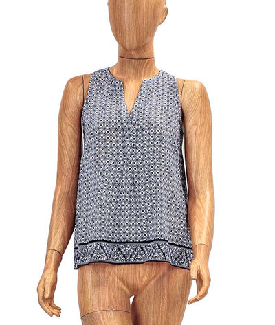 Joie Clothing XS Patterned Silk V-Neck Tank