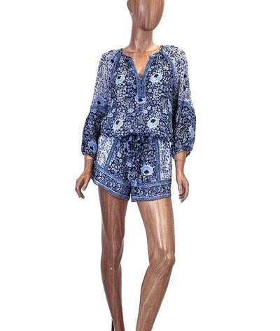 Joie Clothing XS Printed Long Sleeve Romper