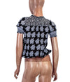 Joie Clothing XS Sheer Printed Cap Sleeve Top