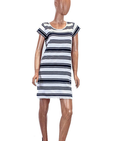 Joie Clothing XS Stripe Fringe Shift Dress