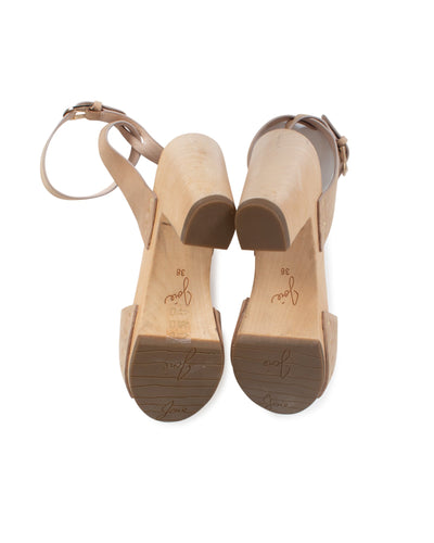 Joie Shoes Medium | US 8 Leather Wooden Heels